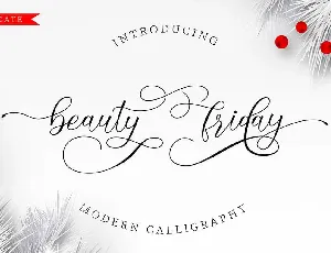 Beauty Friday Script font