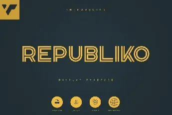 Republiko Display Typeface font