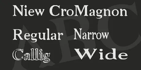 Niew CroMagnon font