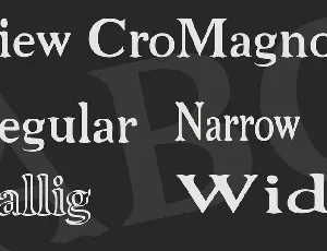 Niew CroMagnon font