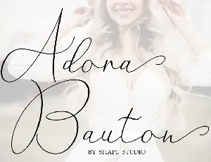 Adora Bauton font