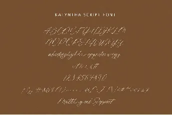 Kalyntha font