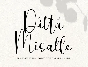 Ditta Misalle font