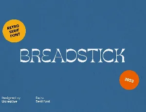 Breadstick font