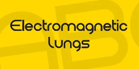 Electromagnetic Lungs font