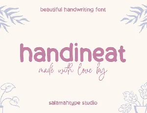 Handineat font