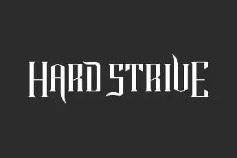 Hard Strive font