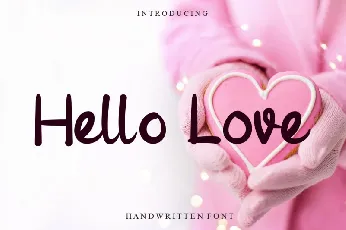 Hello Love font