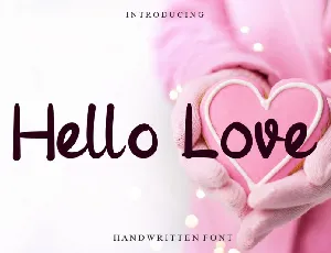 Hello Love font