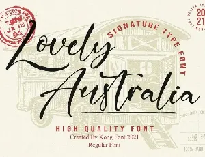 Lovely Australia Script font