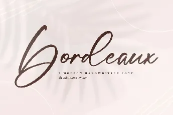 Bordeaux Handwritten font