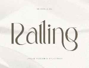 Ralling font