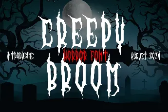 Creepy Broom font