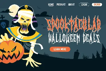 Creepy Broom font