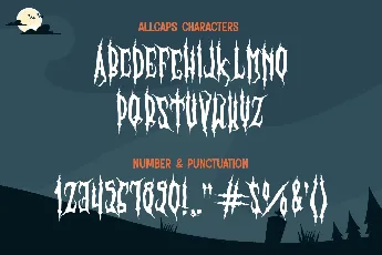 Creepy Broom font