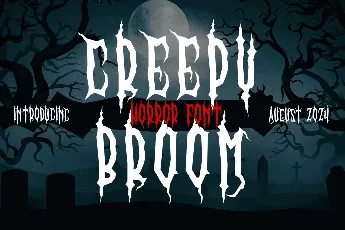 Creepy Broom font