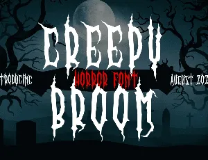 Creepy Broom font