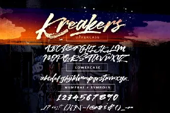 Kreakers Brush font