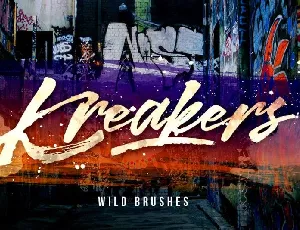 Kreakers Brush font