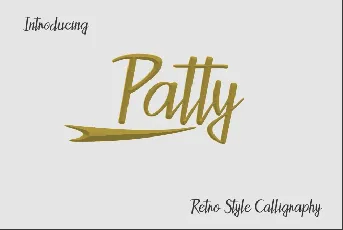 Patty Script Free font