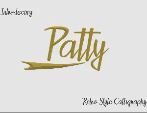 Patty Script Free font