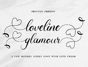 Loveline Glamour font