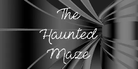 The Haunted Maze font