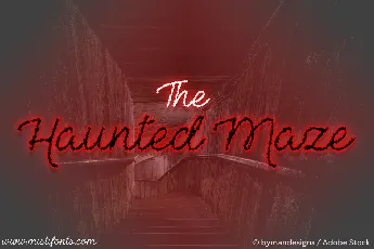 The Haunted Maze font