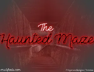 The Haunted Maze font