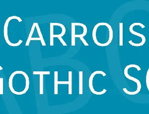 Carrois Gothic SC font