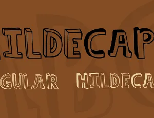 hildeCAPS font