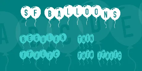 SF Balloons font