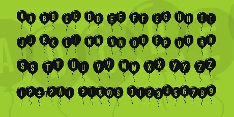 SF Balloons font