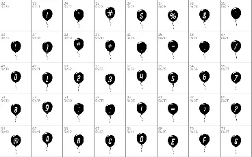 SF Balloons font