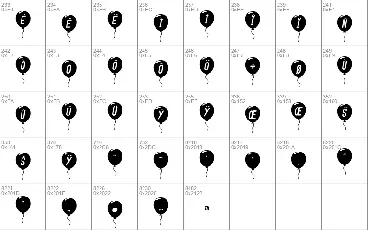 SF Balloons font