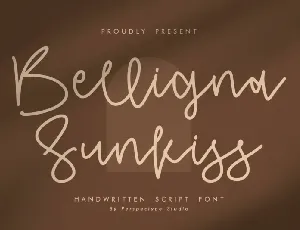 Belligna Sunkiss font