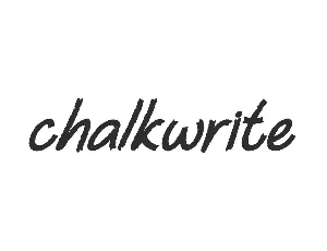 Chalkwrite font