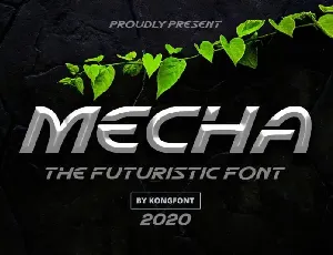 Mecha Display font