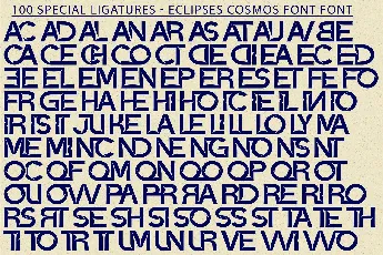 ECLIPSES COSMOS DEMO font