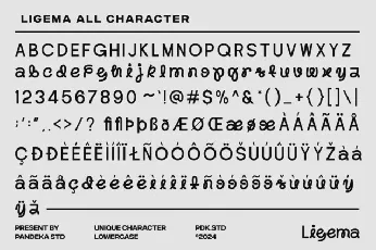 Ligema font