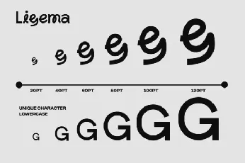 Ligema font