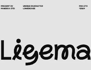 Ligema font