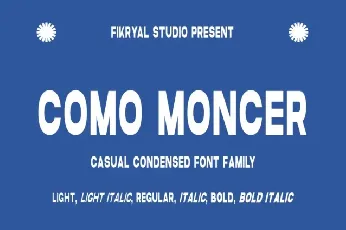 Como Moncer Family font