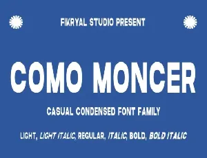 Como Moncer Family font