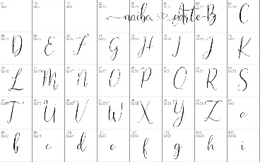 Naibacarte Script font