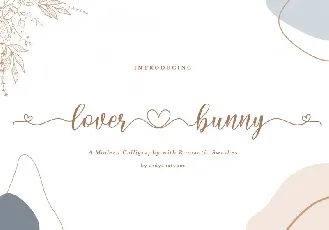 Lover Bunny Calligraphy font