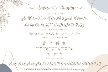 Lover Bunny Calligraphy font