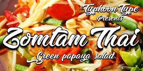 Zomtam Thai Script Free font