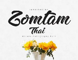 Zomtam Thai Script Free font