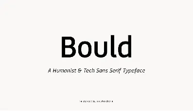 Bould font